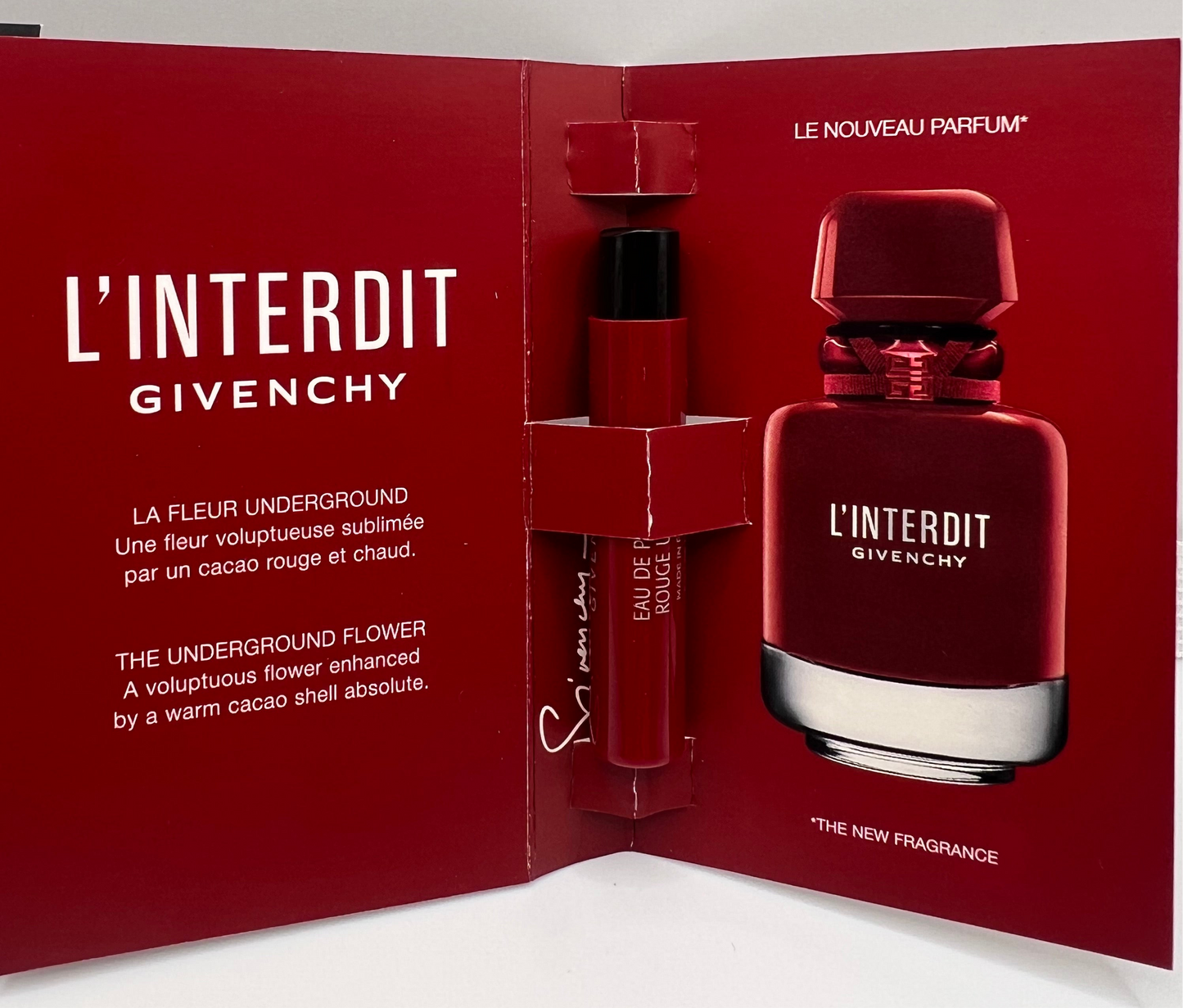 Echantillon interdit rouge ultime