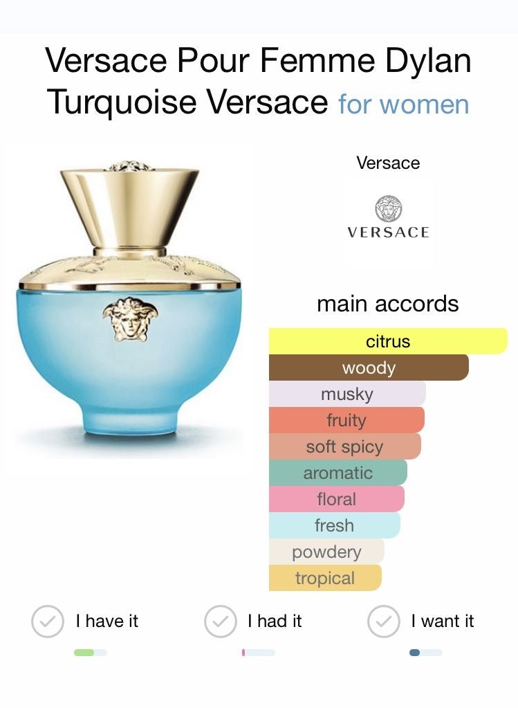 Décante dylan turquoise versace