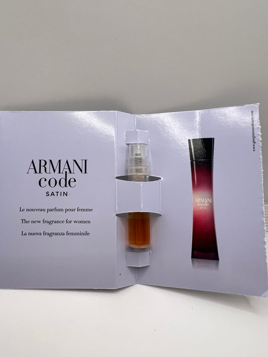 Echantillon armani code satin