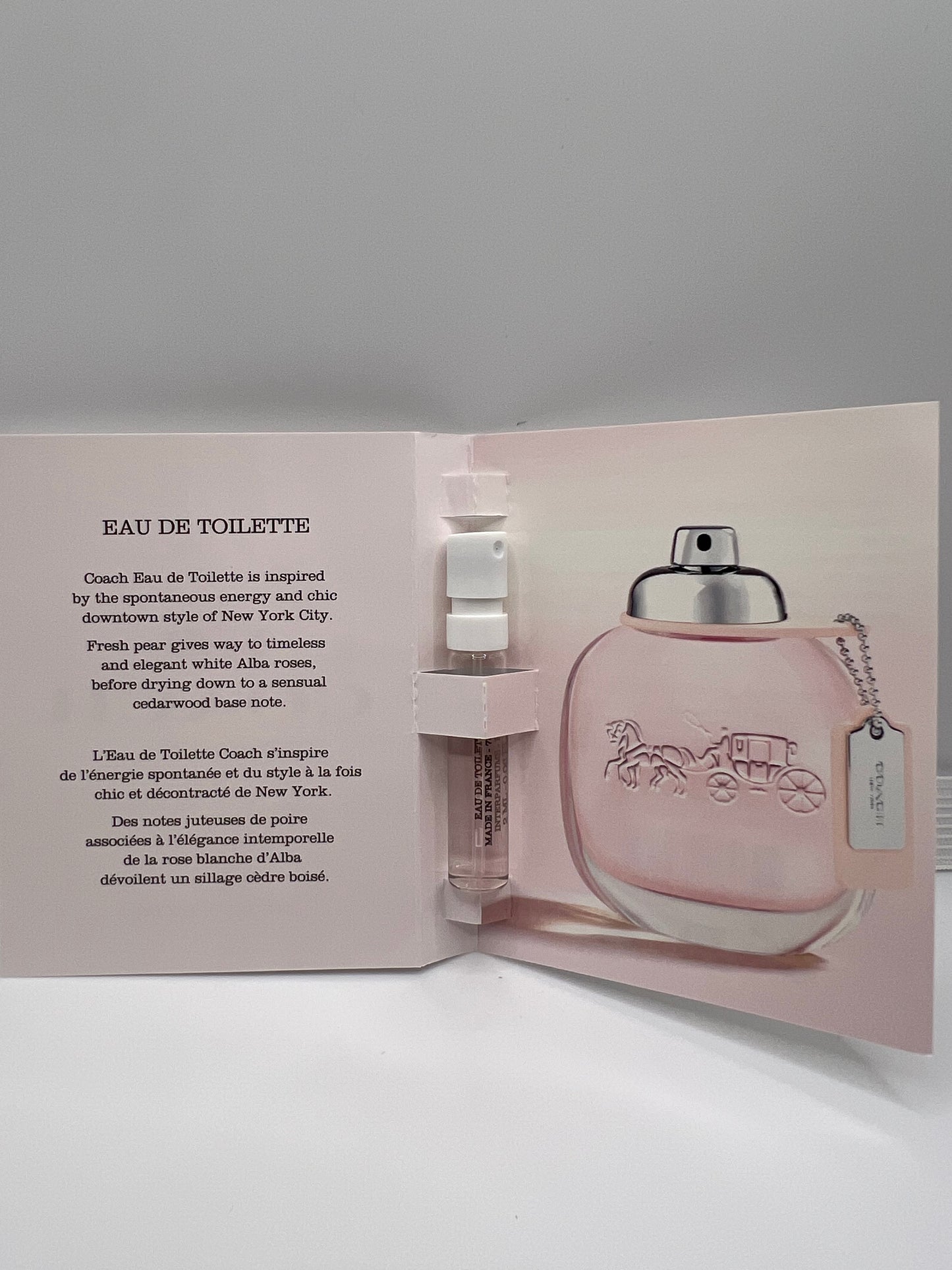 Echantillon coach eau de toilette